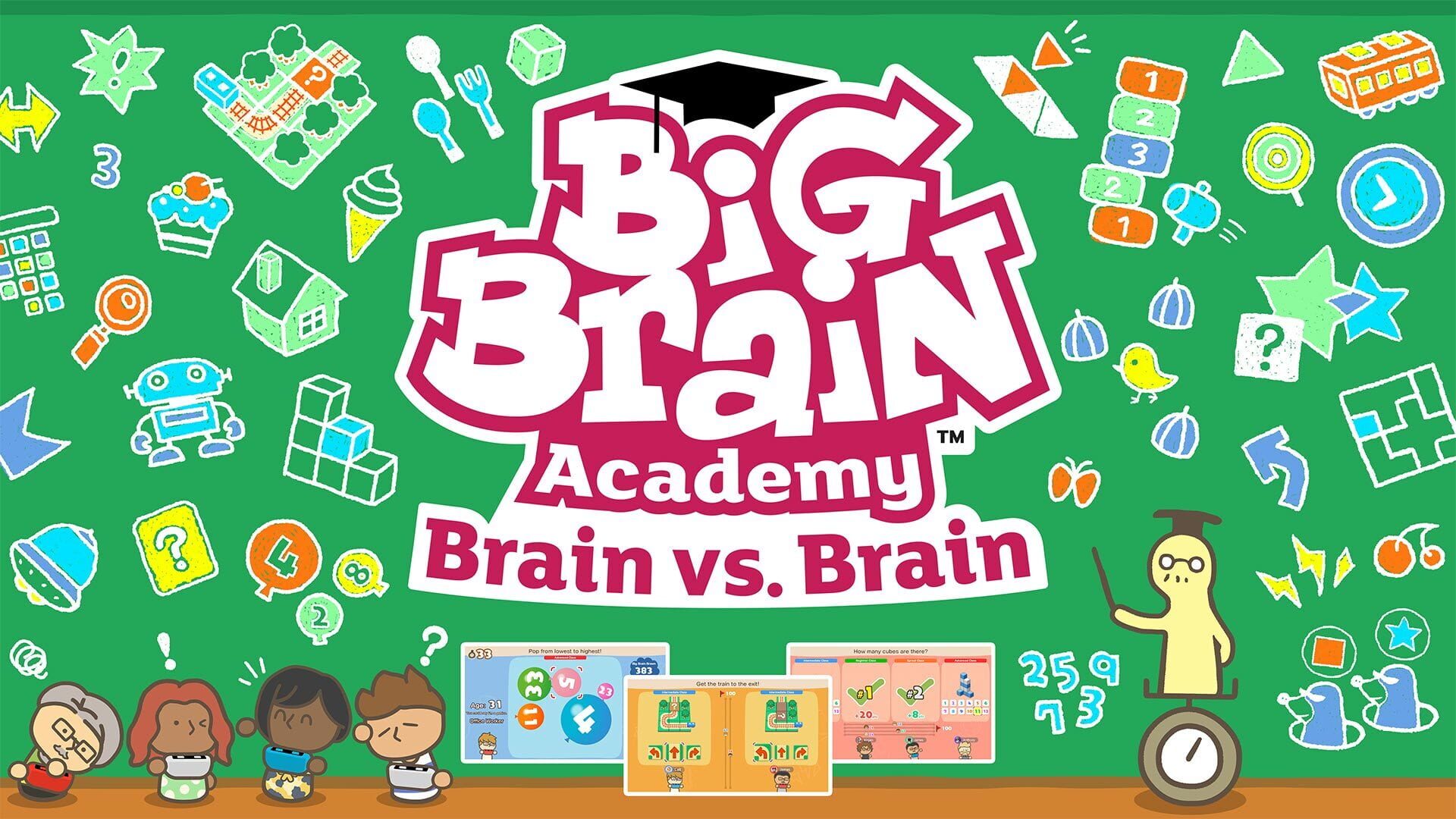 Big Brain Academy: Brain vs. Brain artwork 1