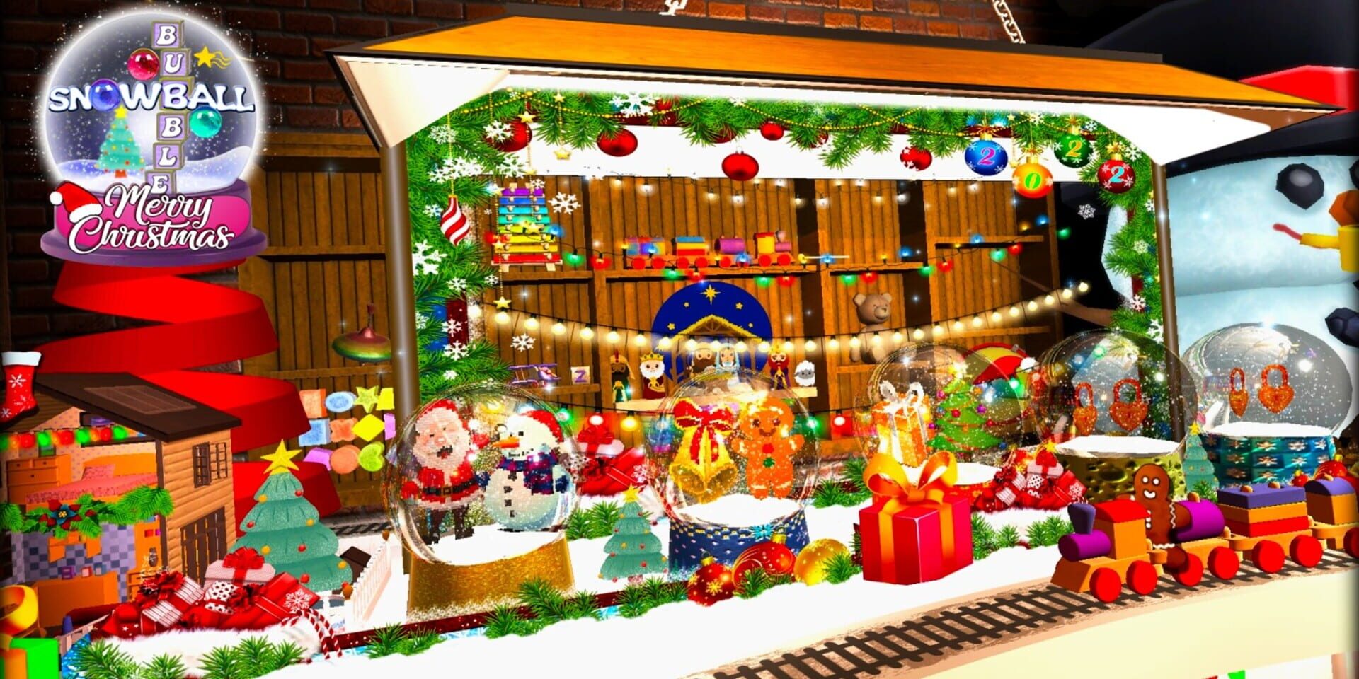 Merry Christmas: Snowball Bubble artwork 1