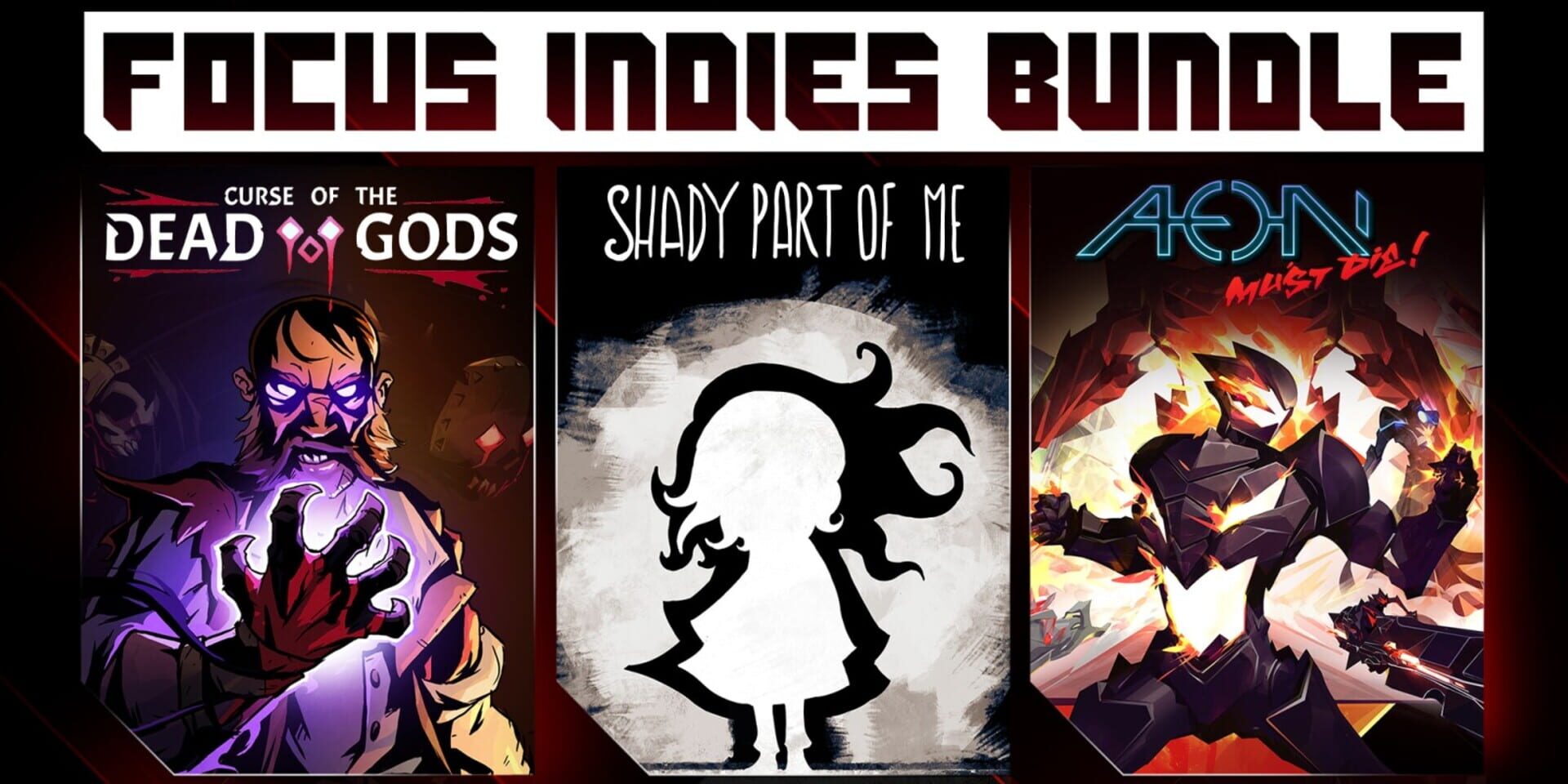 Focus indies Bundle: Curse of the Dead Gods + Shady Part of Me + Aeon Must Die! artwork 1