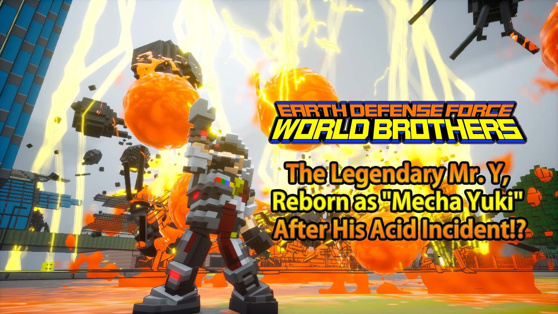 Earth Defense Force: World Brothers - The Legendary Mr. Y, Reborn as "Mecha Yuki" After His Acid Incident!? artwork 1