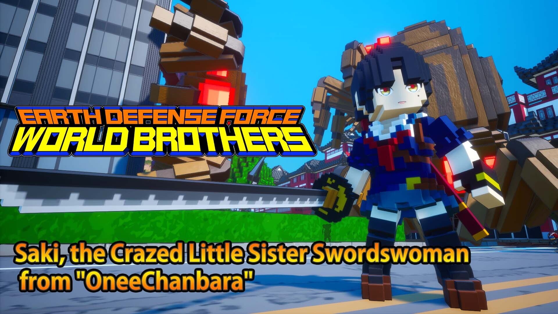 Earth Defense Force: World Brothers - Saki, the Crazed Little Sister Swordswoman from "OneeChanbara" artwork 1
