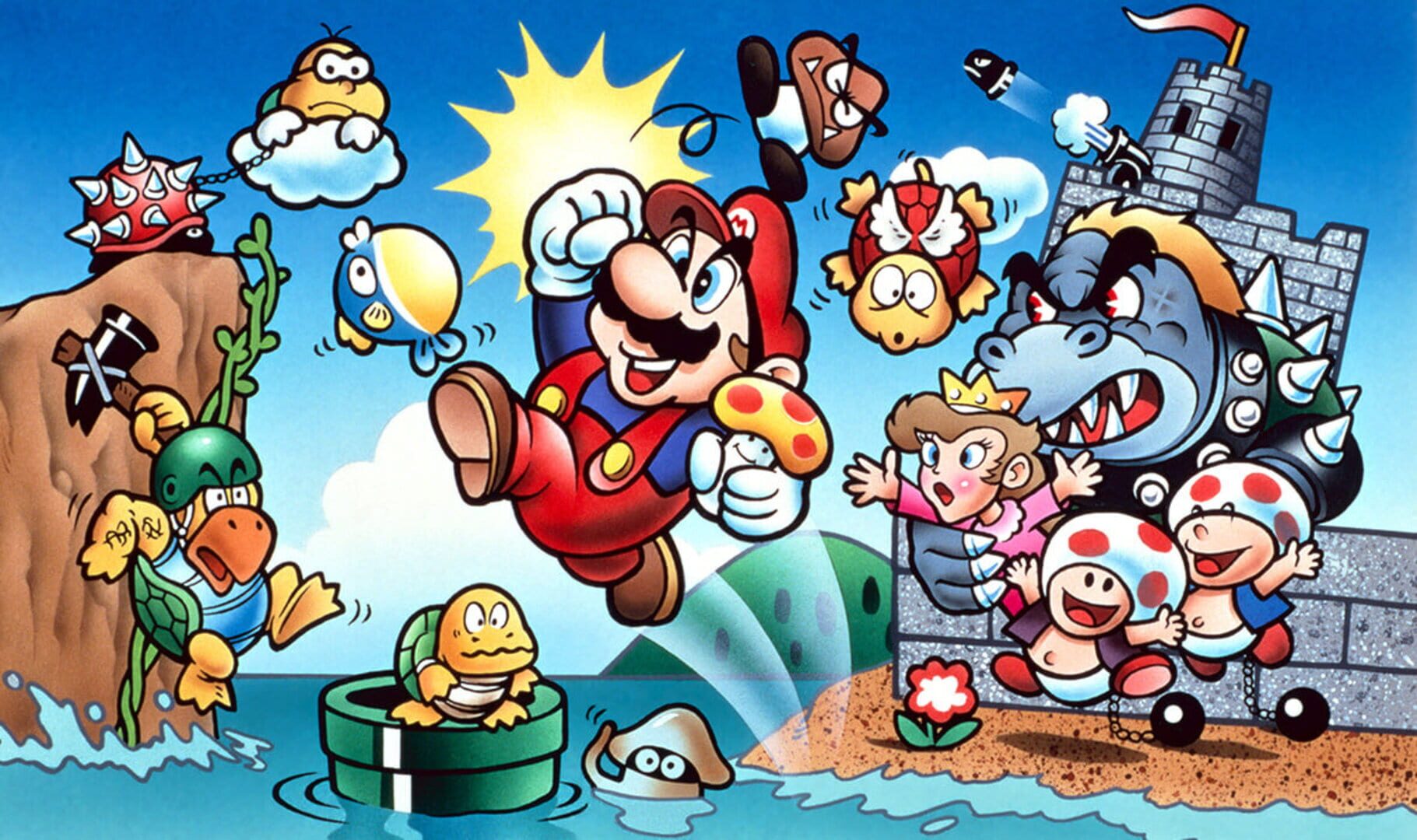 Super Mario All-Stars + Super Mario World artwork 1