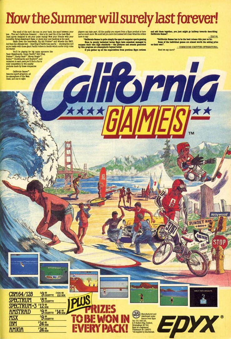 California Games artwork 1