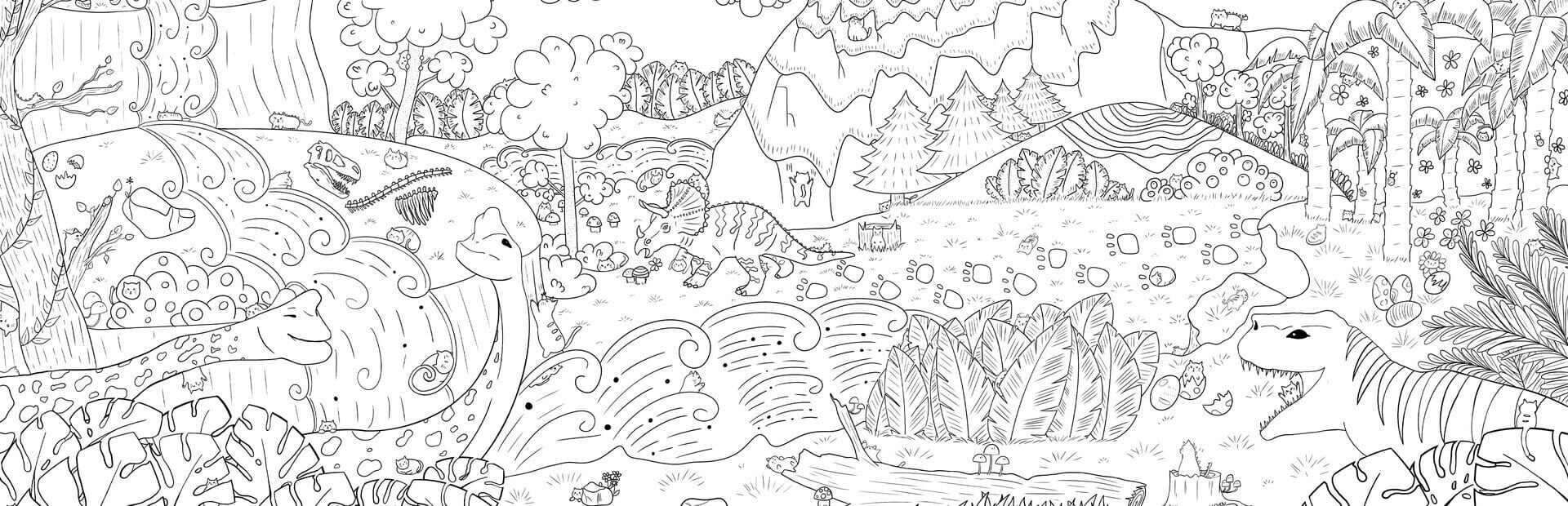 100 Dino Cats artwork 1