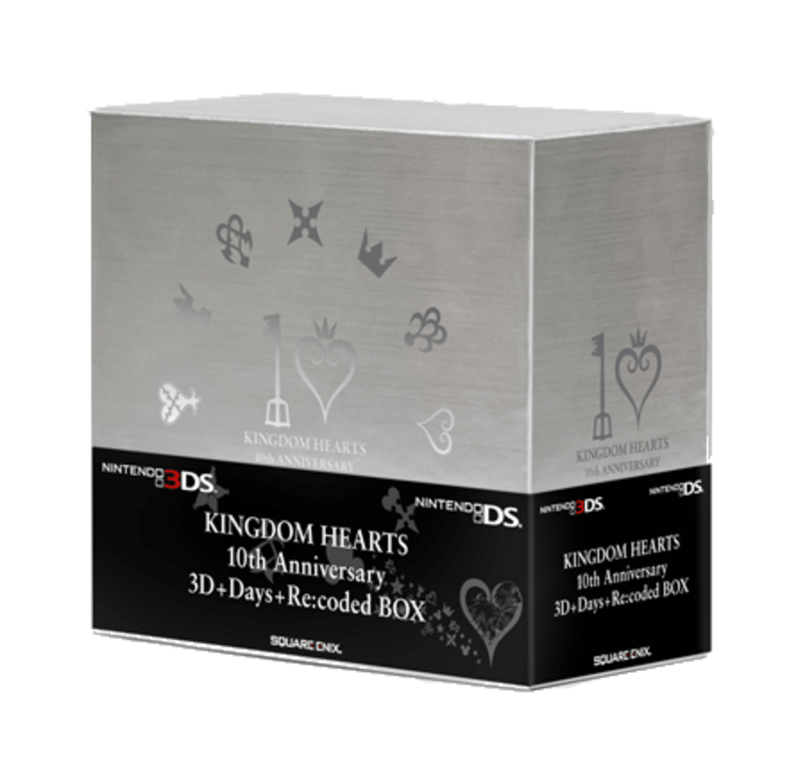 Kingdom Hearts 10th Anniversary 3D+Days+Re:coded Box artwork 3