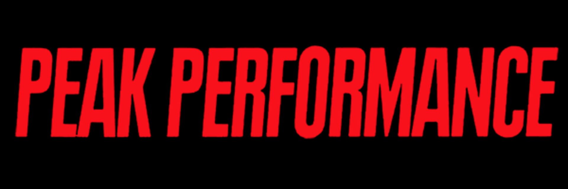 Peak Performance artwork 1