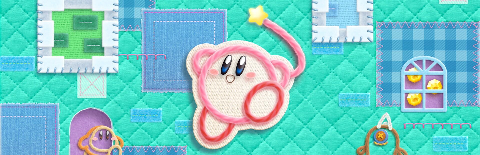 Kirby's Epic Yarn artwork 1