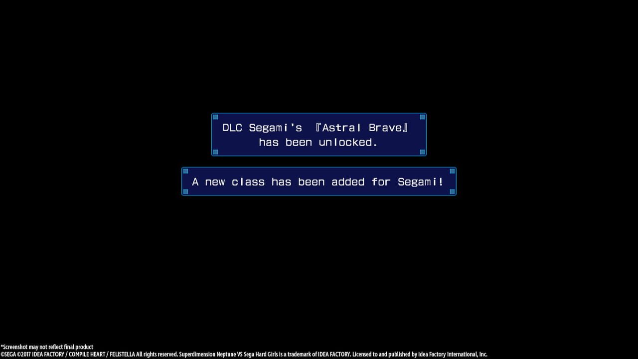 Superdimension Neptune vs. Sega Hard Girls: Segami's Astral Brave screenshot 1