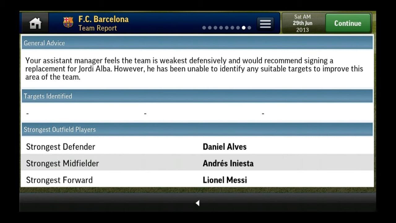 Football Manager Handheld 2014 screenshot 1