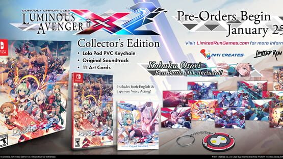 Gunvolt Chronicles: Luminous Avenger iX 2 - Limited Edition artwork 1