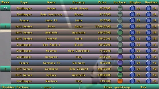 Tennis Elbow Manager screenshot 5