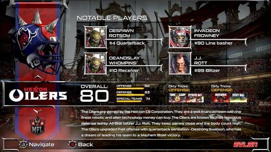 Mutant Football League: Dynasty Edition - Purple Oil Pack screenshot 1