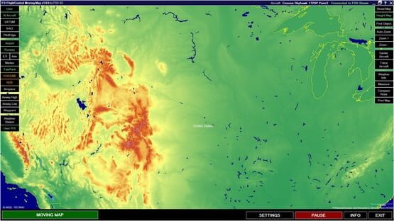 Microsoft Flight Simulator X: Steam Edition - Moving Map screenshot 5