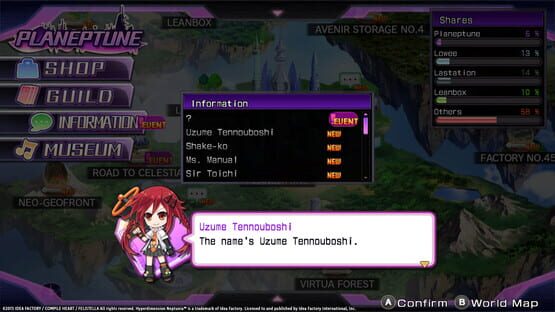 Hyperdimension Neptunia Re;Birth1: Uzume Battle Entry screenshot 8