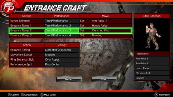Fire Pro Wrestling World: Entrance Craft screenshot 3