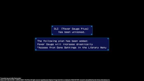 Superdimension Neptune vs. Sega Hard Girls: Fever Gauge Plus screenshot 1