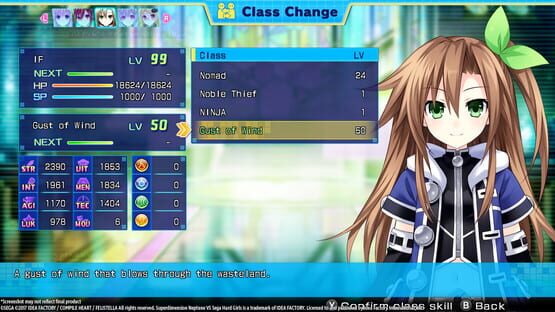 Superdimension Neptune vs. Sega Hard Girls: If's Gust of Wind screenshot 3