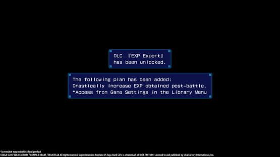 Superdimension Neptune vs. Sega Hard Girls: Exp Expert screenshot 1