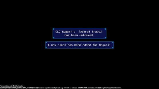 Superdimension Neptune vs. Sega Hard Girls: Segami's Astral Brave screenshot 1