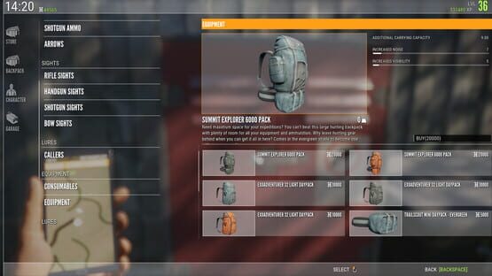TheHunter: Call of the Wild - Backpacks screenshot 1