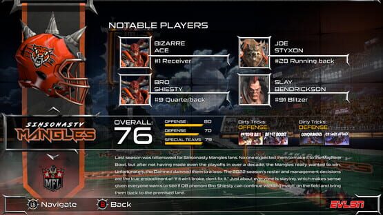 Mutant Football League: Sinsonasty Mangles screenshot 10