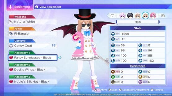 Neptunia: Sisters vs. Sisters - Calendar Edition screenshot 5